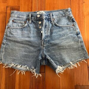 Agolde Blue Jean Shorts Classic Style